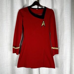 Star Trek Original Series Uhura Red Dress Uniform Small Costume Cosplay